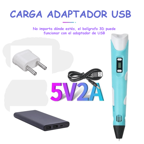 Bolígrafo 3D con pantalla LED