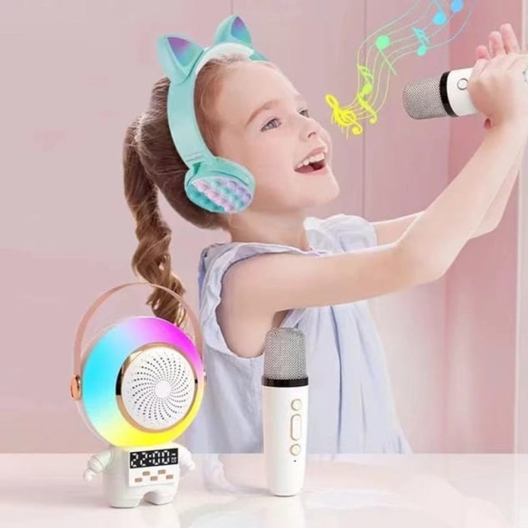 Altavoz astronauta con doble micrófono