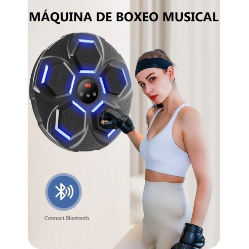 Máquina de boxeo musical con guantes