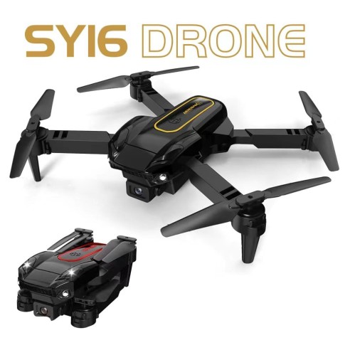 Dron con cámara gran angular y funda