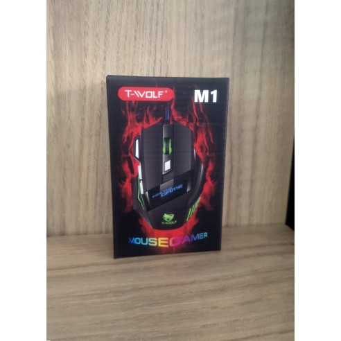 Ratón M1 gaming con cable y Luz RGB