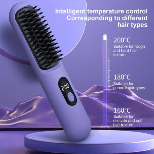 Cepillo alisador inalámbrico