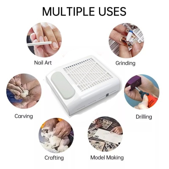 Aspirador de polvo de uñas