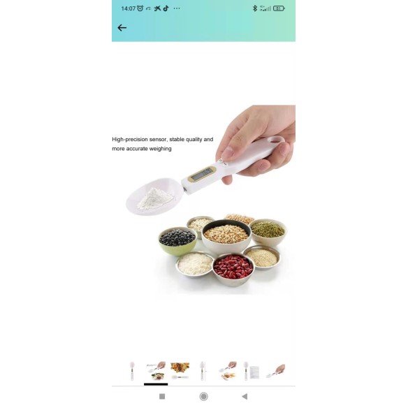 Cuchara medidora digital