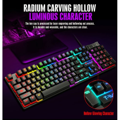 Set teclado y ratón gaming