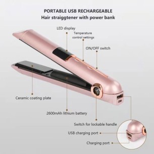 Plancha del pelo inalámbrica 2