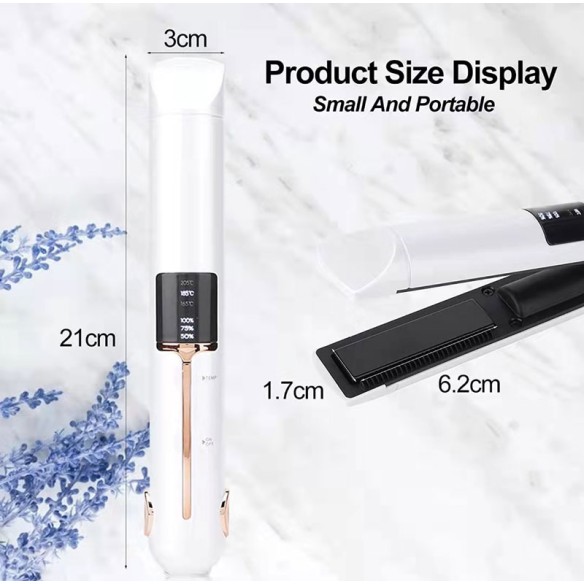 Plancha del pelo inalámbrica