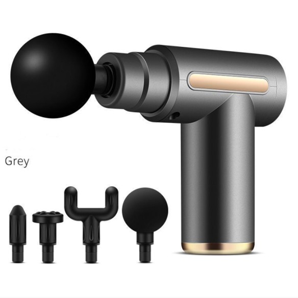 Mini Pistola de masaje con boton color negro