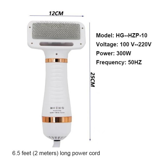 Peine secador para mascotas