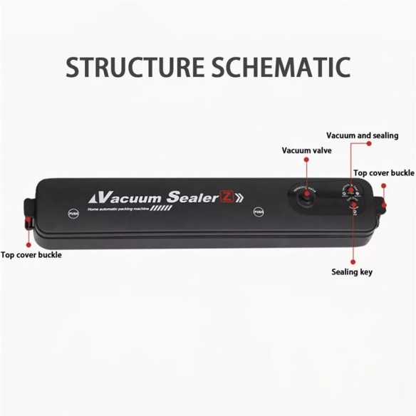 Envasadora - sellador al vacío (contiene 10 bolsas)