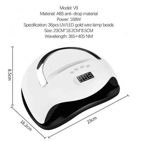 Lámpara de uñas UV 168W