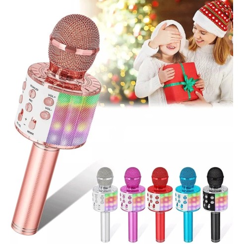 Micrófono Karaoke con luces RGB