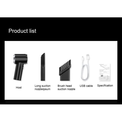 Aspirador de mano inalámbrico para el...