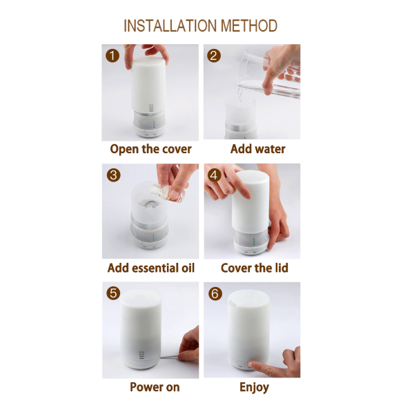 Difusor de aroma ultrasónico - 125 ml