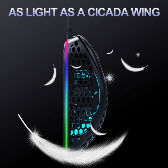 Ratón con luz en 7 colores