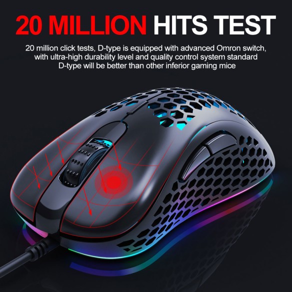 Ratón con luz en 7 colores