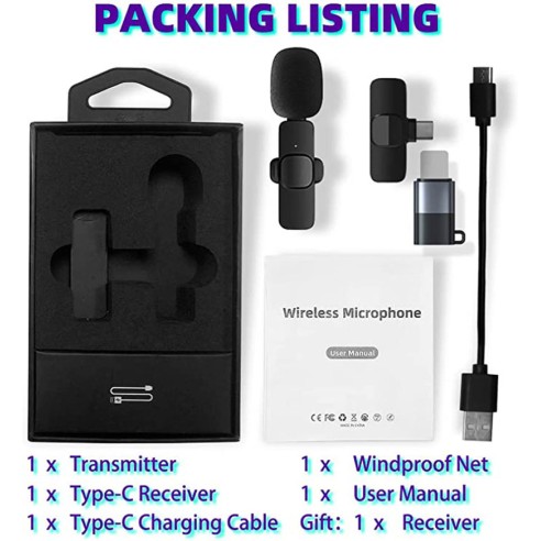 Mini micrófono inalámbrico